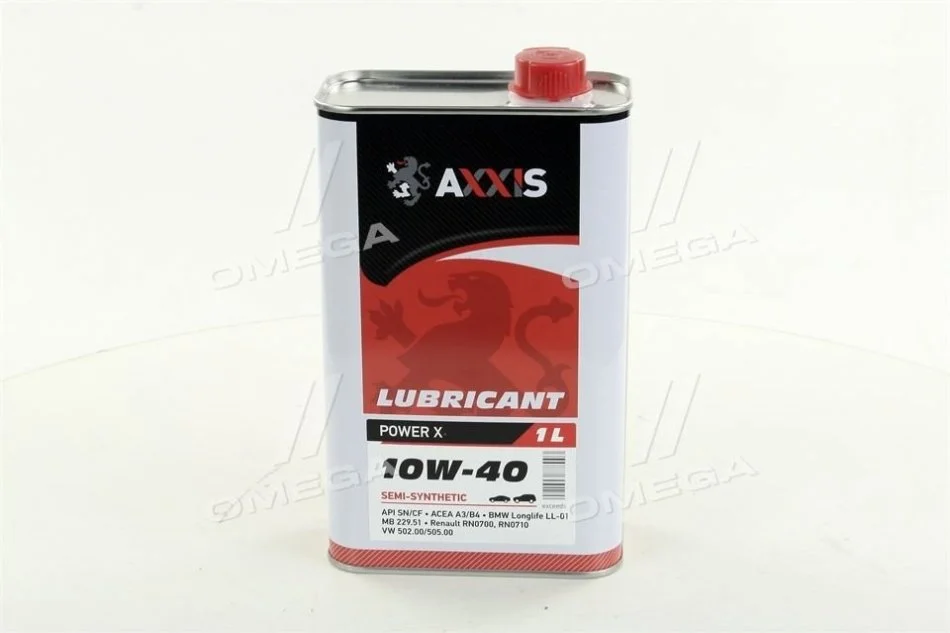 Олива моторн. AXXIS 10W-40 Power x (Каністра 1л) Олива моторн. AXXIS 10W-40 Power x (Каністра 1л)