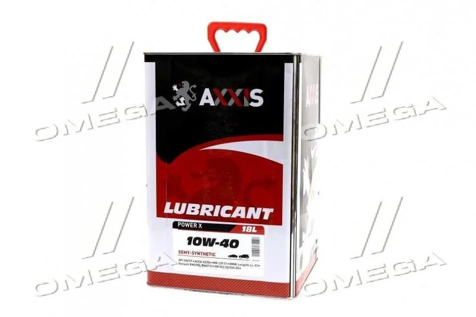 Олива моторн. AXXIS 10W-40 Power x (Каністра 18л) Олива моторн. AXXIS 10W-40 Power x (Каністра 18л)