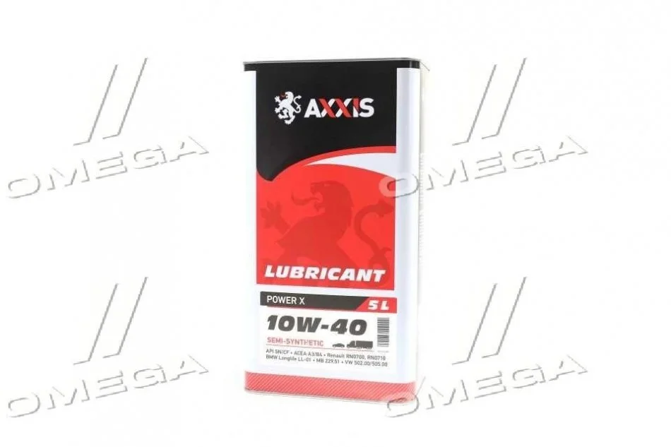 Олива моторн. AXXIS 10W-40 Power x (Каністра 5л) Олива моторн. AXXIS 10W-40 Power x (Каністра 5л)