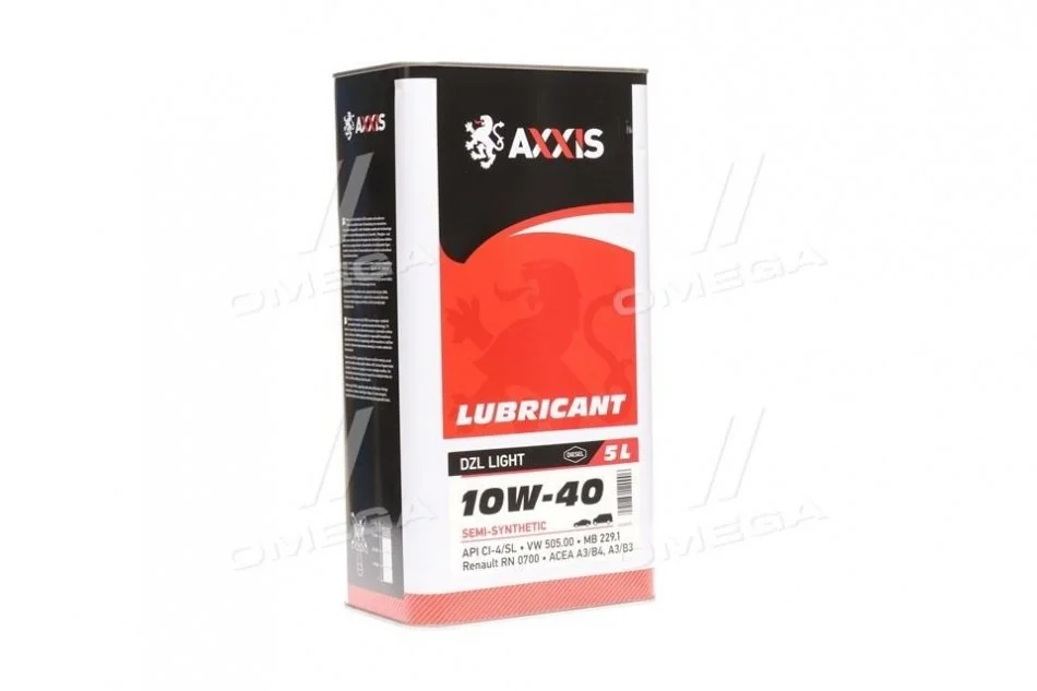 Олива моторн. AXXIS 10W-40 DZL Light (Каністра 5л) Олива моторн. AXXIS 10W-40 DZL Light (Каністра 5л)