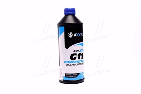 Антифриз концентрат ECO-80C BLUE G11 синій 1,5л <> AXXIS AX-P999-G11B ECO 1,5
