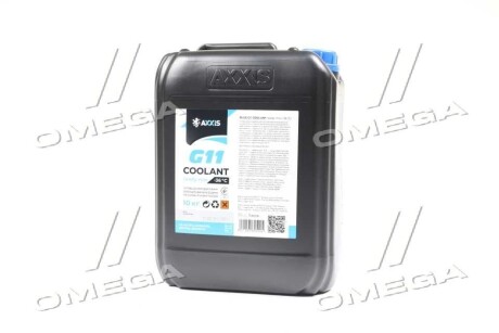 Антифриз BLUE G11 Сoolant Ready-Mix -36°C <> (синій) (Каністра 10кг) AXXIS AX-P999-G11B RDM10