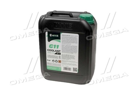 Антифриз GREEN G11 Сoolant Ready-Mix -36°C <> (зелений) (Каністра 5кг) AXXIS AX-P999-G11Gr RDM5