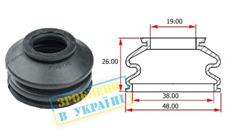 Пильовиик кульовий опори FORD FUSION 2013-2019 USA Belgum Parts BG0170