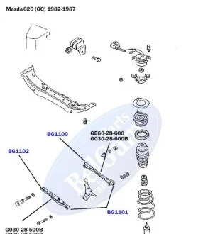 Сайлентблок поперечного важеля задньої підвіски внутрішній Belgum Parts BG1102