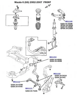 Сайлентблок переднього нижнього важеля (внутрішній) Belgum Parts BG1112