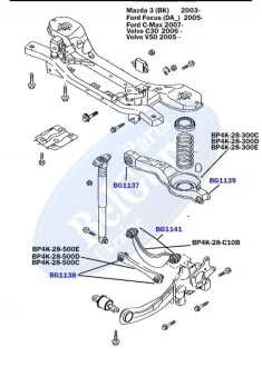 Сайлентблок поперечного важеля (кісточка) Belgum Parts BG1139