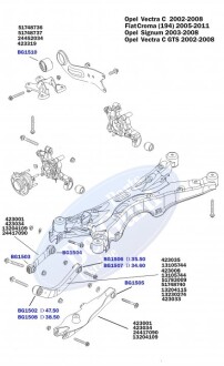 Прокладка задньої пружини верхня Belgum Parts BG1150