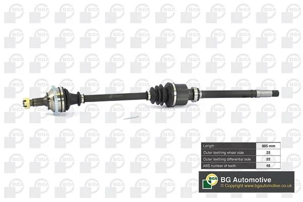 Піввісь BGA DS6722RA (фото 1)