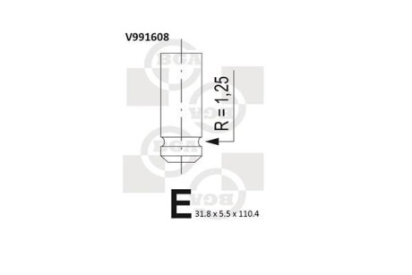 Клапан двигуна BGA V991608