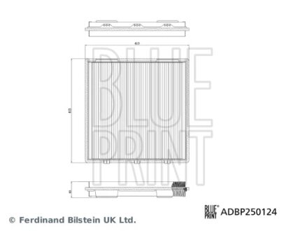 Змінний елемент фільтра салону BLUE PRINT ADBP250124