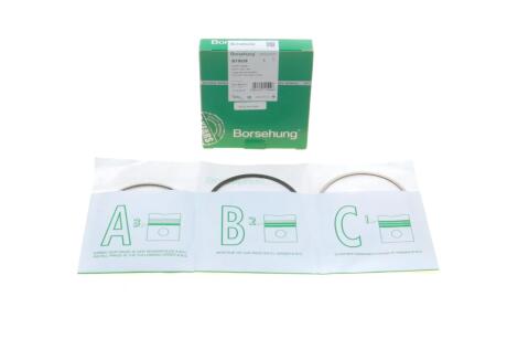 Кільця поршневі к-кт Borsehung B19039