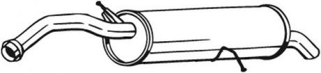 Глушитель задняя часть CITROEN C4 (08-11), PEUGEOT 308 (07-14) (135-093) BOSAL 135093 (фото 1)