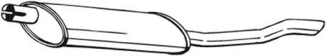 Глушитель задняя часть BOSAL 141-005