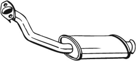 Глушник, алюм. сталь, передня частина PEUGEOT PARTNER 03-08  BOSAL 190171