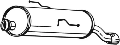 Глушник задня частина Peugeot 206 98-00  BOSAL 190359
