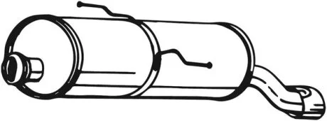 Глушник задній Peugeot 206 98-13  BOSAL 190603