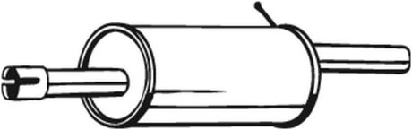 Глушник задній Renault Logan 04- BOSAL 200555