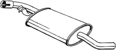 Глушитель задняя часть VW TRANSPORT 90-94 BOSAL 233-741
