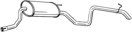 Глушник задня частина KIA CEED 06-09  BOSAL 280-277