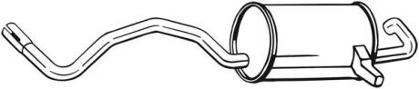 Глушитель задняя часть RENAULT MEGANE II (02-10), RENAULT Scenic (03-08) (280-81 BOSAL 280815