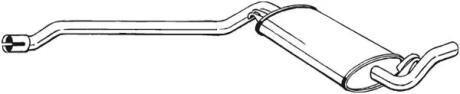 Глушитель средняя часть AUDI CABRIO 93-98 BOSAL 283-015