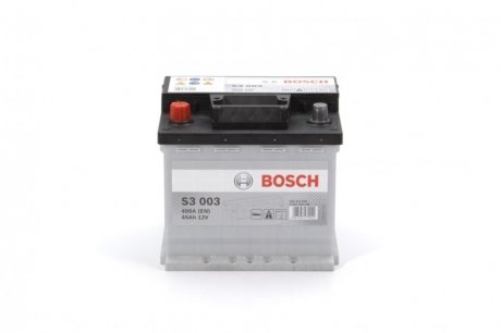 Аккумулятор 45Ah-12v (S3003) (207x175x190),L,EN400 BOSCH 0092S30030