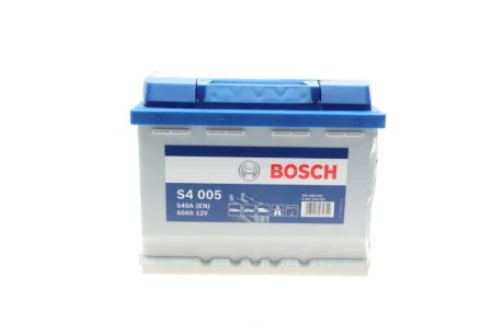 Акумулятор 60Ah-12v (S4005) (242x175x190),R,EN540 BOSCH 0092S40050