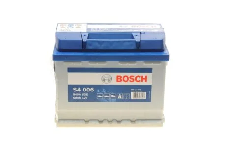 Автомобільний акумулятор S4 Silver 60Ah 540A L+ BOSCH 0092S40060