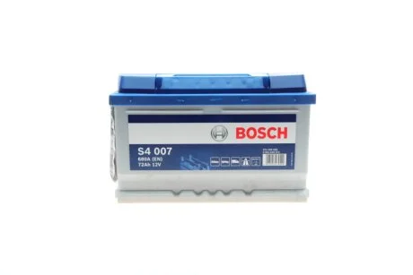 Автомобільний акумулятор S4 Silver 72Ah 680A R+ BOSCH 0092S40070