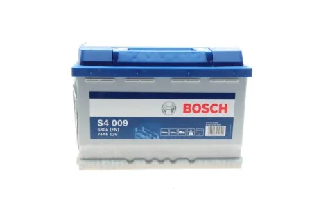 Акумулятор 12В/74Аг/680А/17,02кг BOSCH 0092S40090