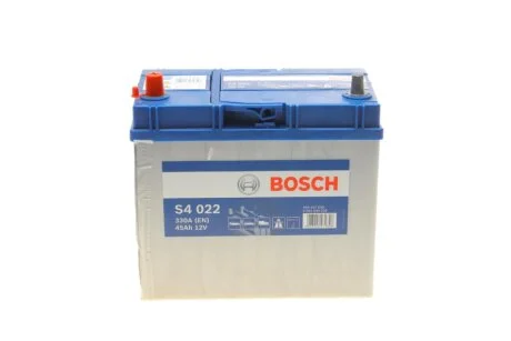 Акумулятор автомобільний Bosch S4 Silver 45Ah 330A L+ BOSCH 0092S40220