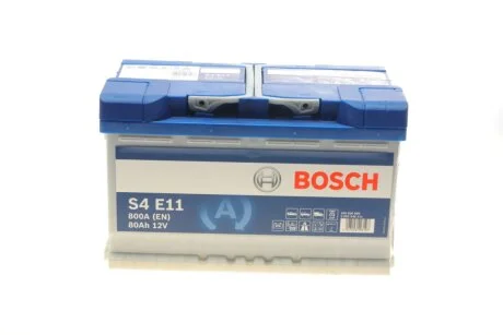 Акумулятор 12В/80Аг/800А/21,78кг BOSCH 0 092 S4E 111