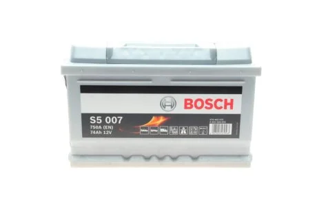 Акумулятор 12В/74Аг/750А/16,978кг BOSCH 0092S50070