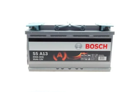 Акумулятор автомобільний S5 AGM 95Ah 850A R+ BOSCH 0092S5A130