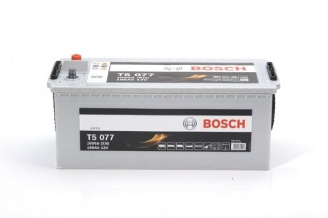 Акумулятор 180Ah-12v (T5077) (513x223x223),полярність зворотна (3),EN1000 BOSCH 0092T50770