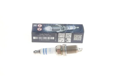 Свічка запалювання FR7KPP332 DOUBLE PLATINUM (BMW,AUDI) (вир-во) BOSCH 0242235776