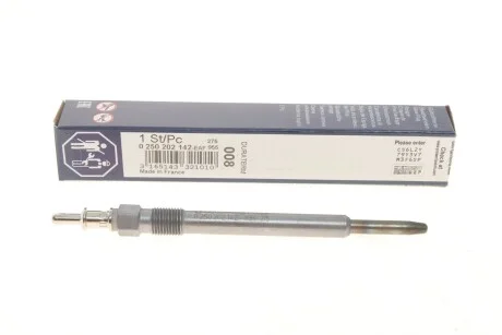 Свічка розжарювання GLP008 MB C, E, VITO, SPRINTER 00-07 (вир-во) BOSCH 0250202142