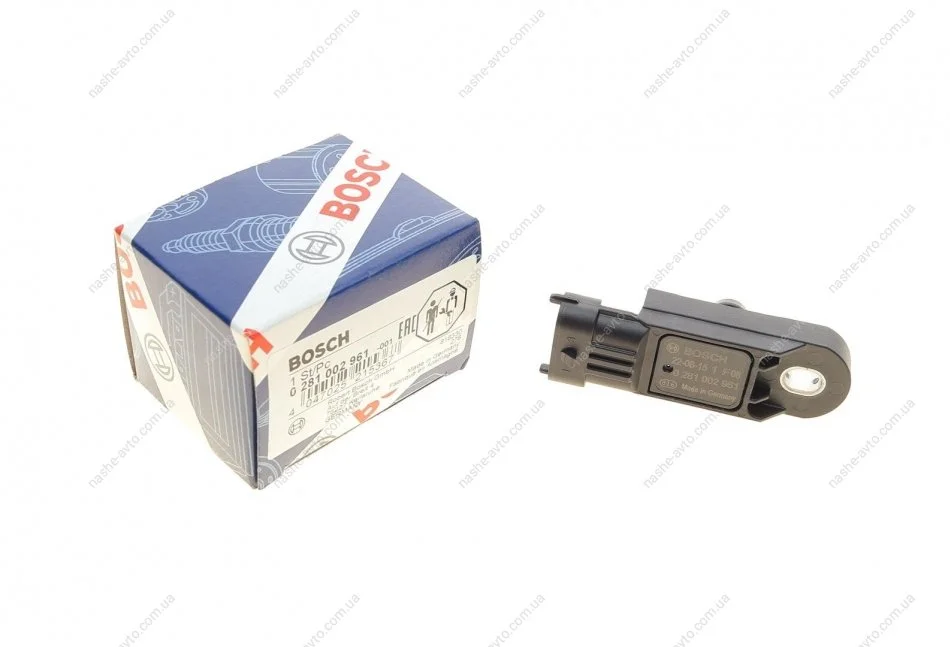 Датчик, давление наддува OPEL,NISSAN,RENAULT (вир-во) BOSCH 0 281 002 961 (фото 1)