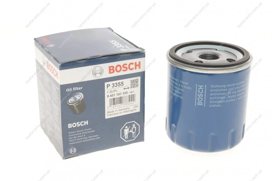 Фильтр масляный Эпика, Эванда 2,0-2,5 большая резьба (Bosch) BOSCH 0451103355 (фото 1)
