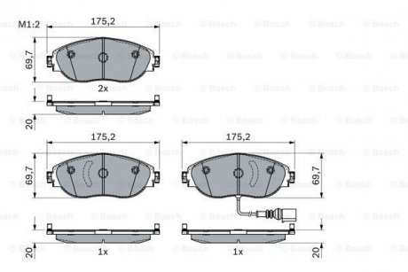 Гальмівні колодки BOSCH 0986424285 (фото 1)