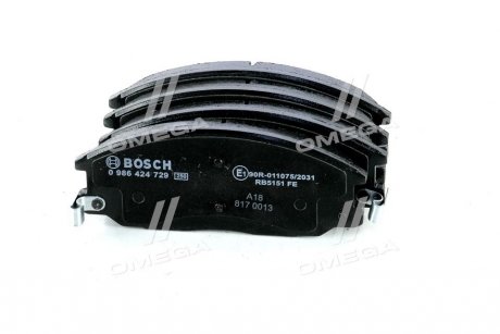 Торм колодки дискові BOSCH 0 986 424 729 (фото 1)