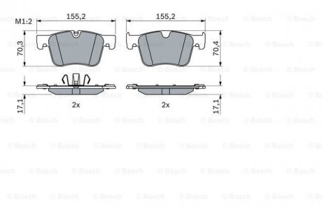 Гальмівні колодки BOSCH 0986424860 (фото 1)