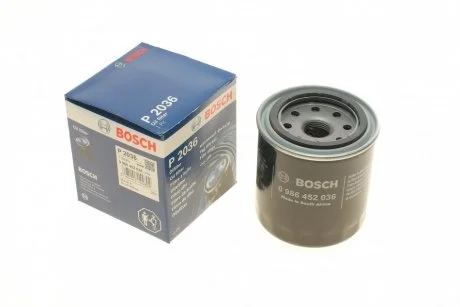 Фильтр масляный Honda, Isuzu, Mazda, Mitsubishi, Opel BOSCH 0986452036