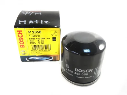 Фільтр масляний Матіз BOSCH 0 986 452 058