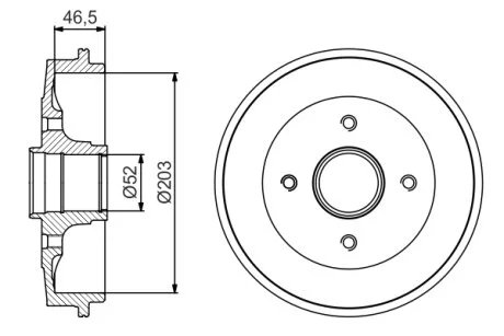 БАРАБАН ГАЛЬМIВНИЙ BOSCH 0 986 477 184