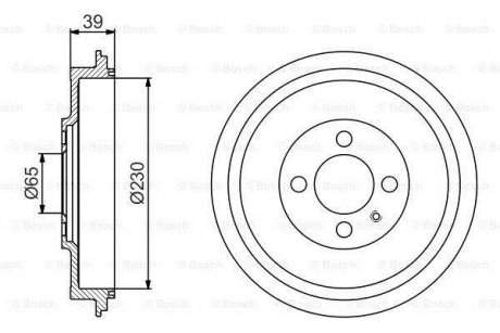 БАРАБАН ГАЛЬМIВНИЙ BOSCH 0 986 477 194