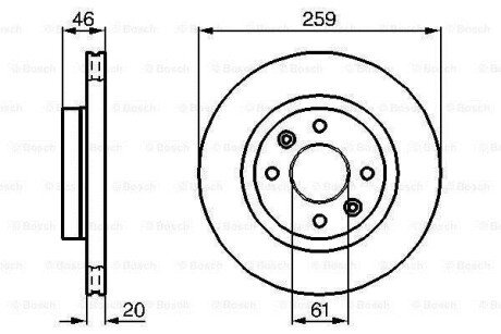 Диск гальмівний BOSCH 0 986 478 270