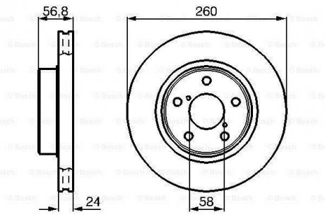 Диск гальмівний BOSCH 0986478293