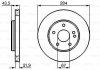 ДИСК ГАЛЬМIВНИЙ ПЕРЕДНIЙ BOSCH 0 986 478 301 (фото 6)